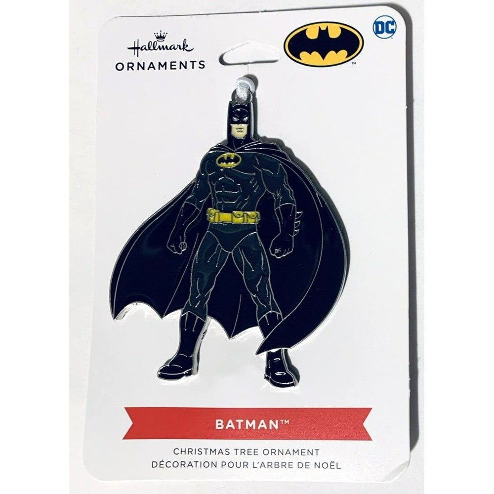 Hallmark Batman DC Comics Flat Metal Enamel Christmas Tree Ornament 2.75” 2022 - Picture 3 of 7